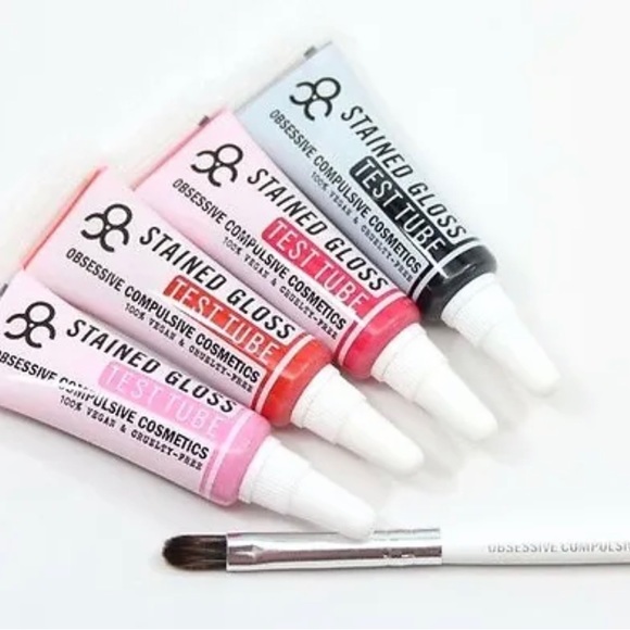 OCC Obsessive Compulsive Cosmetics Stained Lip Gloss Tubes After Dark + Brush - Picture 16 of 16